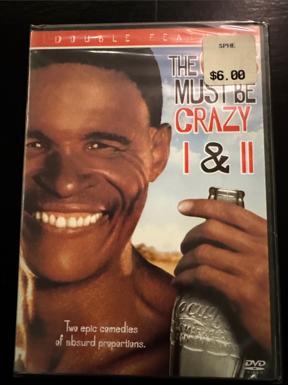 The Must Be Crazy I & II unopened DVD 📀 Comedy movies. Double Feature 💫 New!
